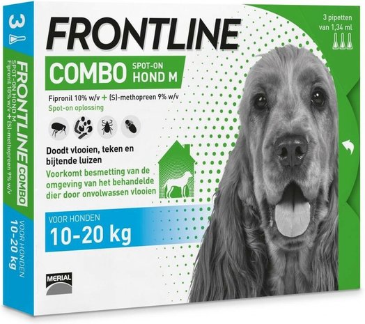 symbool dutje mot Frontline Combo Spot On Hond 10-20kg - Heems