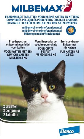 Milbemax Milbemax Kleine Kat & Kittens 0,5-2kg Milbemax Milbemax Kleine Kat & Kittens 0,5-2kg