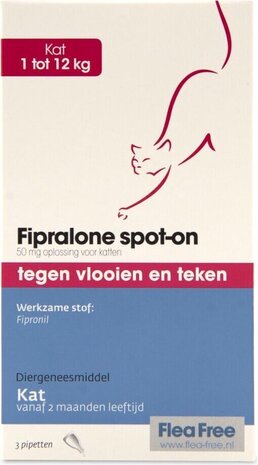 Flea Free Exil Fipralone Spot On Kat 3 Pipet