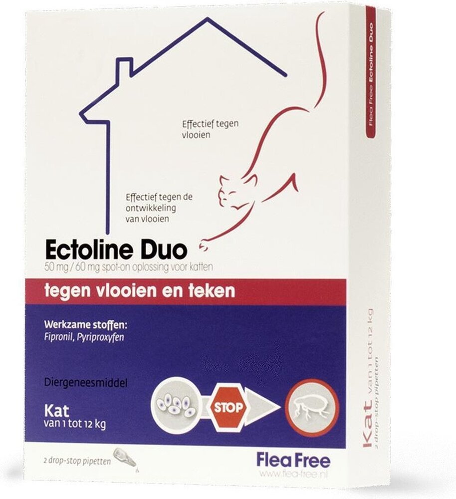 Flea Free Exil Ectoline Duo Kat 2 Pipet