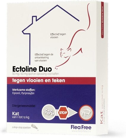 Flea Free Exil Ectoline Duo Kat 2 Pipet