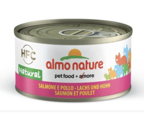 Almo Almo Cat Zalm Met Kip 70gr Almo Almo Cat Zalm Met Kip 70gr
