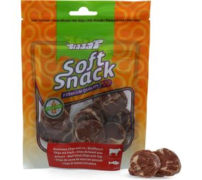 Braaaf hondensnacks Braaaf Beef Steak Chips With Fish Braaaf hondensnacks Braaaf Beef Steak Chips With Fish