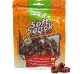 Braaaf hondensnacks Braaaf Beef Steak Cubes With Fish