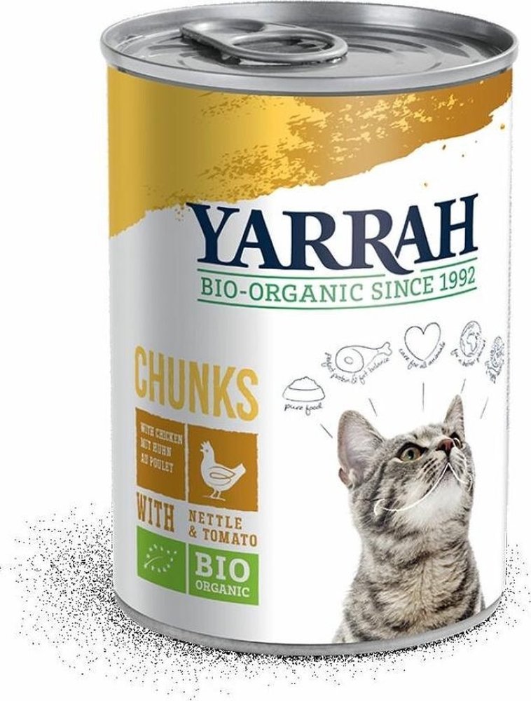 Yarrah Yarrah Kat Brokje In Saus Kip 405gr Yarrah Yarrah Kat Brokje In Saus Kip 405gr