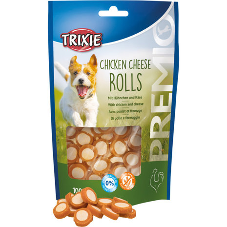 Trixie PREMIO CHICKEN CHEESE ROLLS 100G