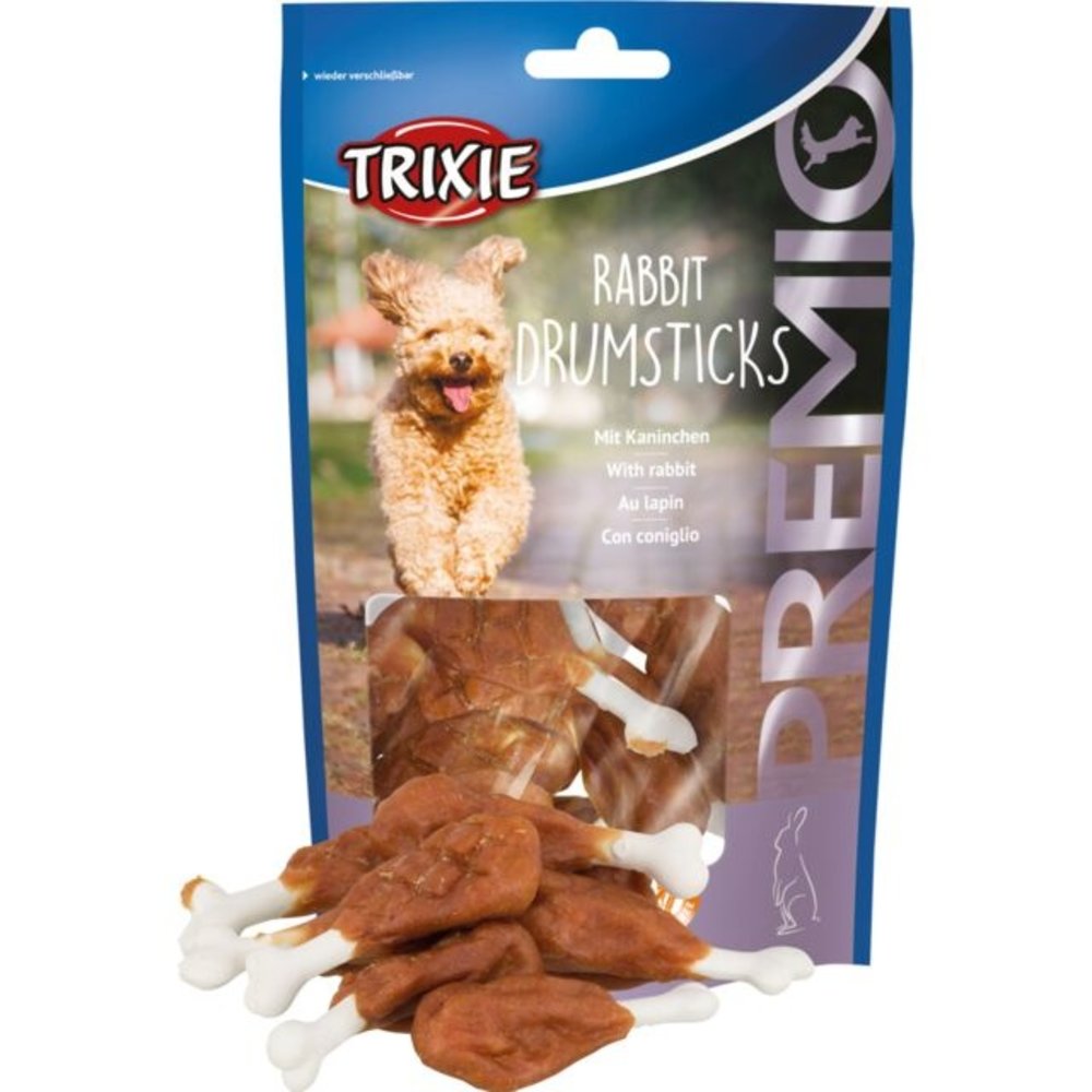 Trixie PREMIO RABBIT DRUMSTICKS 100G Trixie PREMIO RABBIT DRUMSTICKS 100G