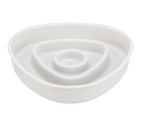 Trixie SLOW FEEDING VOERWATERBAK 0.35L  15X15CM GRIJS Trixie SLOW FEEDING VOERWATERBAK 0.35L  15X15CM GRIJS