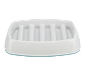 Trixie SLOW FEEDING VOERWATERBAK 0.25L  21X14CM GRIJS Trixie SLOW FEEDING VOERWATERBAK 0.25L  21X14CM GRIJS