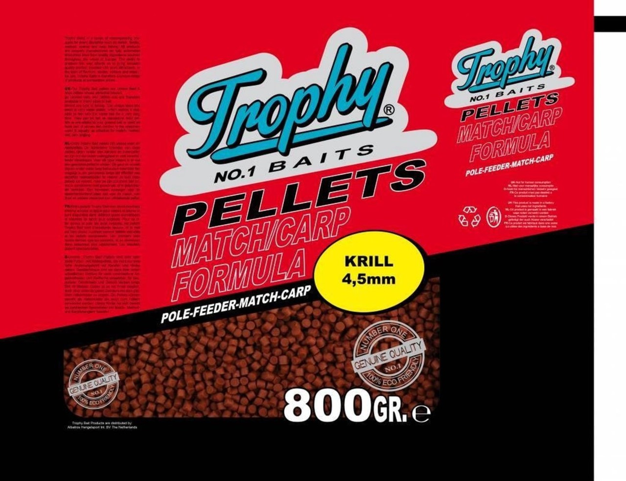 Albatros Albatros TROPHY RED KRILL PELLETS 800GR Albatros Albatros TROPHY RED KRILL PELLETS 800GR