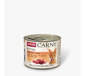 Carny Carny kitten kalf/kip/kalkoen 200gr Carny Carny kitten kalf/kip/kalkoen 200gr