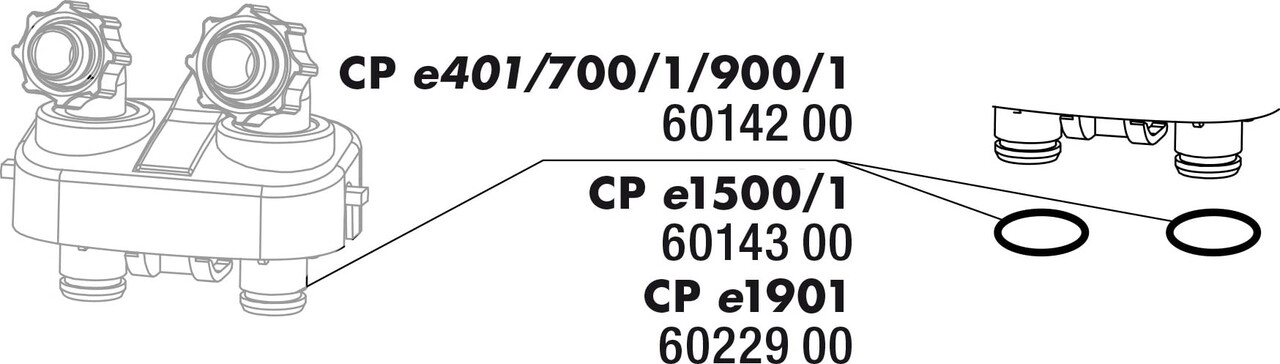 JBL  JBL CP e  dichting rubber slangadapter 1501/2