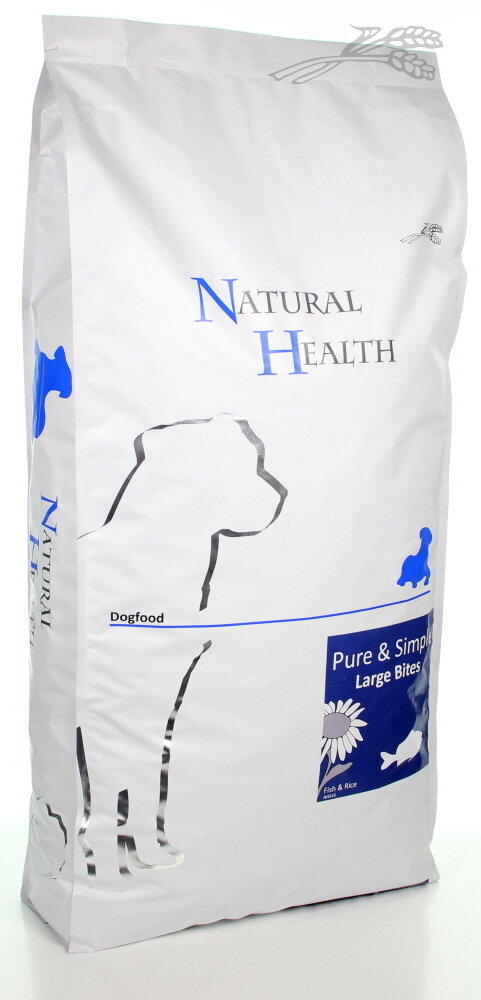 Natural Health Natural Health Dog Fish & Rice Large Bite Natural Health Natural Health Dog Fish & Rice Large Bite