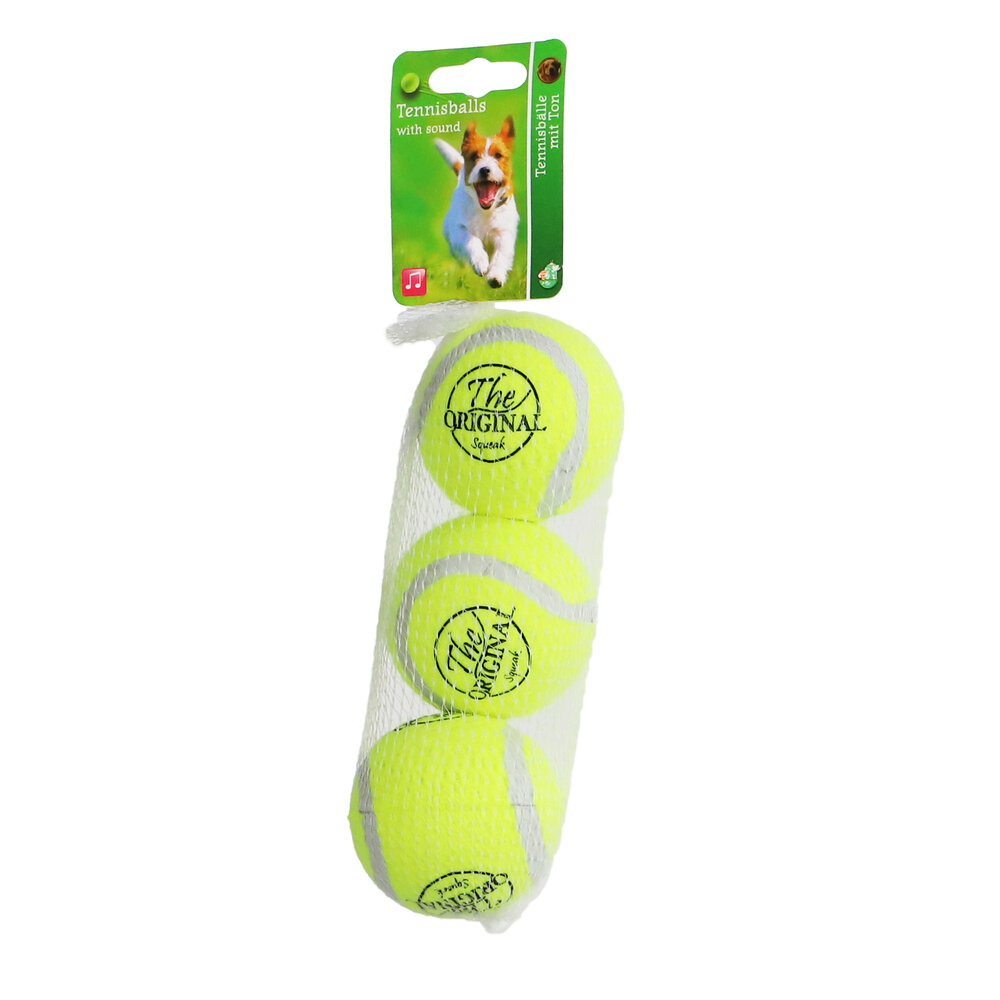 de Boon Boon tennisbal squeak m geel 3 stuks de Boon Boon tennisbal squeak m geel 3 stuks