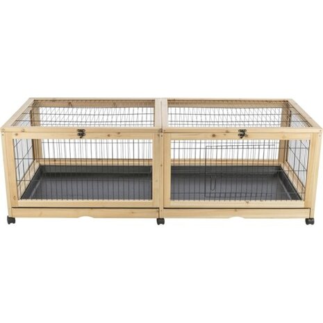 Trixie INDOOR VERBLIJF HOUTMETAAL 150 X 50 X 60 Trixie INDOOR VERBLIJF HOUTMETAAL 150 X 50 X 60