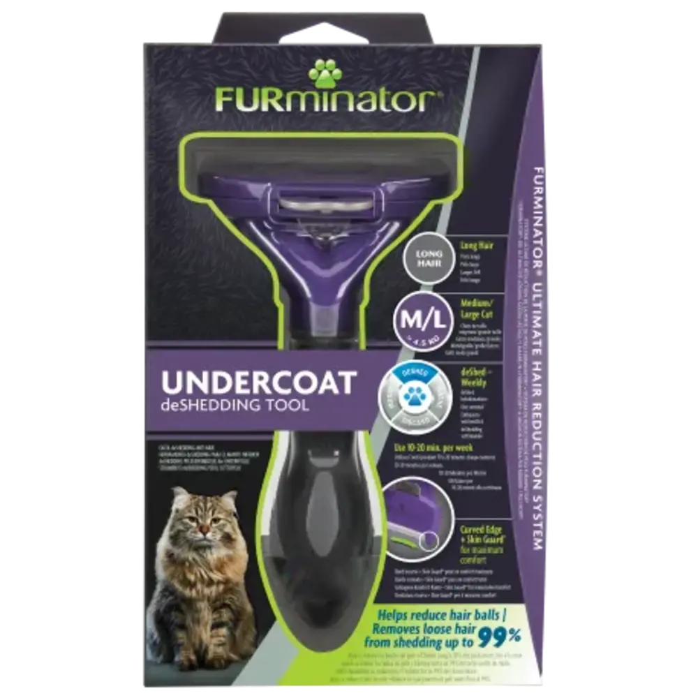 Furminator FURMINATOR M/L CAT UNDERCOAT TOOL LONG HAIR