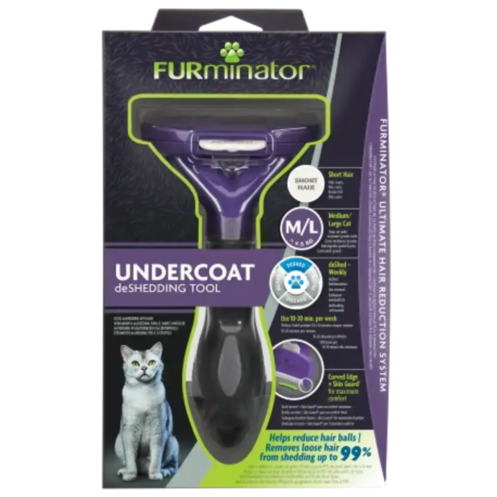 Furminator FURMINATOR M/L CAT UNDERCOAT TOOL  SHORT HAIR Furminator FURMINATOR M/L CAT UNDERCOAT TOOL  SHORT HAIR