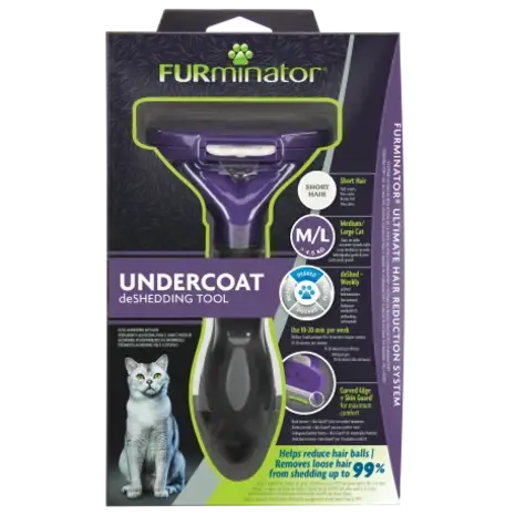 Furminator FURMINATOR M/L CAT UNDERCOAT TOOL  SHORT HAIR Furminator FURMINATOR M/L CAT UNDERCOAT TOOL  SHORT HAIR