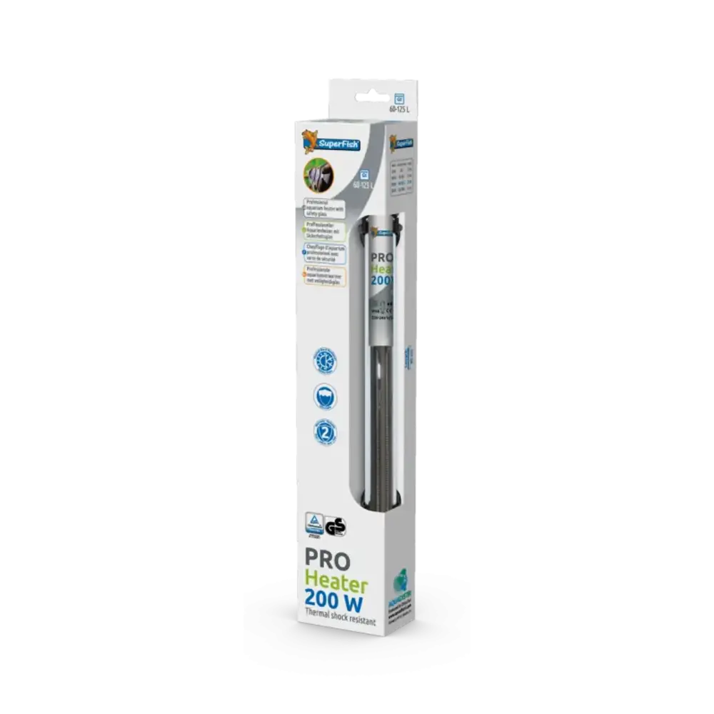 Superfish Superfish PRO HEATER 200W 60-125L (35CM)