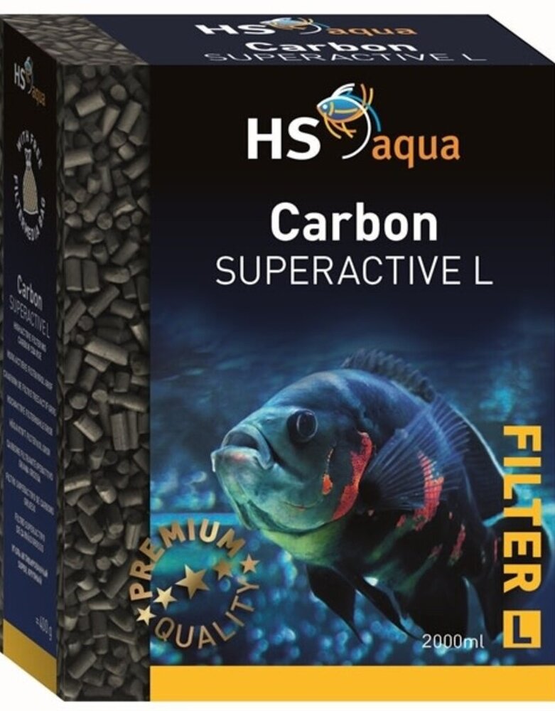 HS Aqua Producten | Alles voor een Gezond & Helder Aquarium HS AQUA CARBON SUPER ACTIVE L 2 L800 G HS Aqua Producten | Alles voor een Gezond & Helder Aquarium HS AQUA CARBON SUPER ACTIVE L 2 L800 G