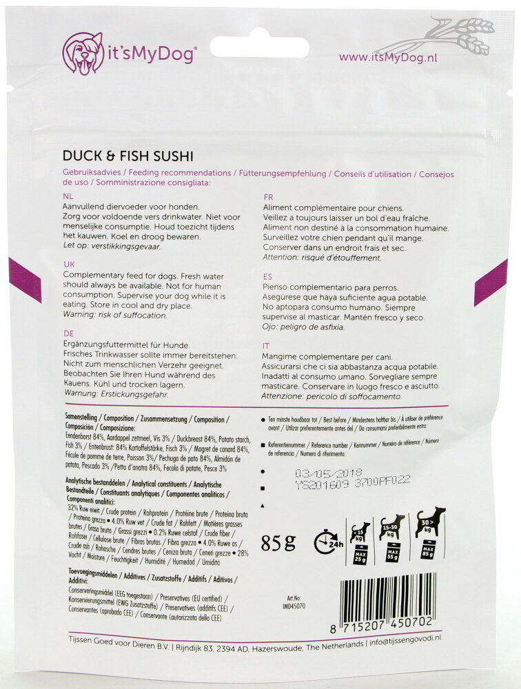 It's My Dog ITS MY DOG DUCK  FISH SUSHI