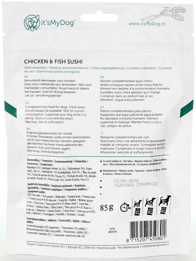 It's My Dog ITS MY DOG CHICKEN  FISH SUSHI