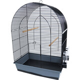 Interzoo Vogelkooi Lusi 3, zwart/grijs Interzoo Vogelkooi Lusi 3, zwart/grijs