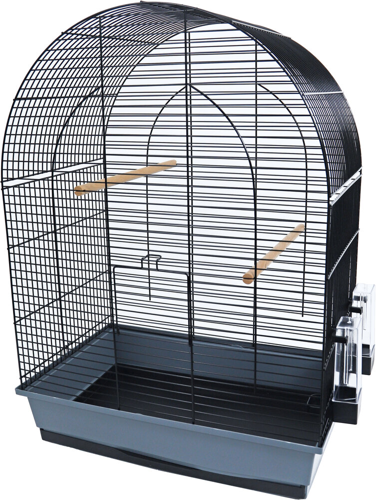 Interzoo Vogelkooi Lusi 3, zwart/grijs