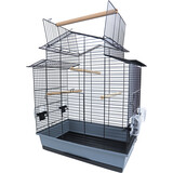 Interzoo Vogelkooi Iza 3 cabrio, zwart/grijs Interzoo Vogelkooi Iza 3 cabrio, zwart/grijs