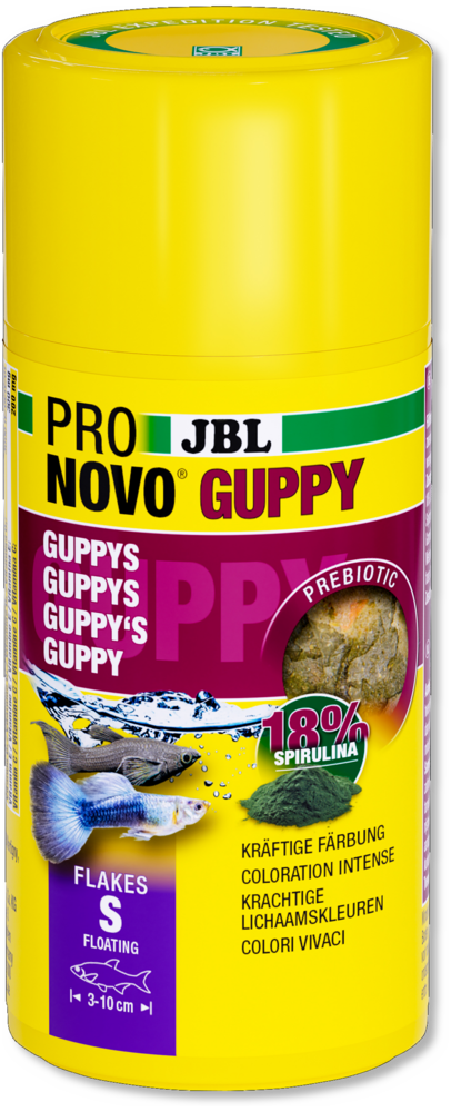 JBL JBL PRONOVO GUPPY FLAKES S 100ML JBL JBL PRONOVO GUPPY FLAKES S 100ML