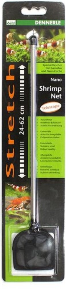 Dennerle Dennerle Nano Shrimp Net Gebogen Zwart 8 Cm