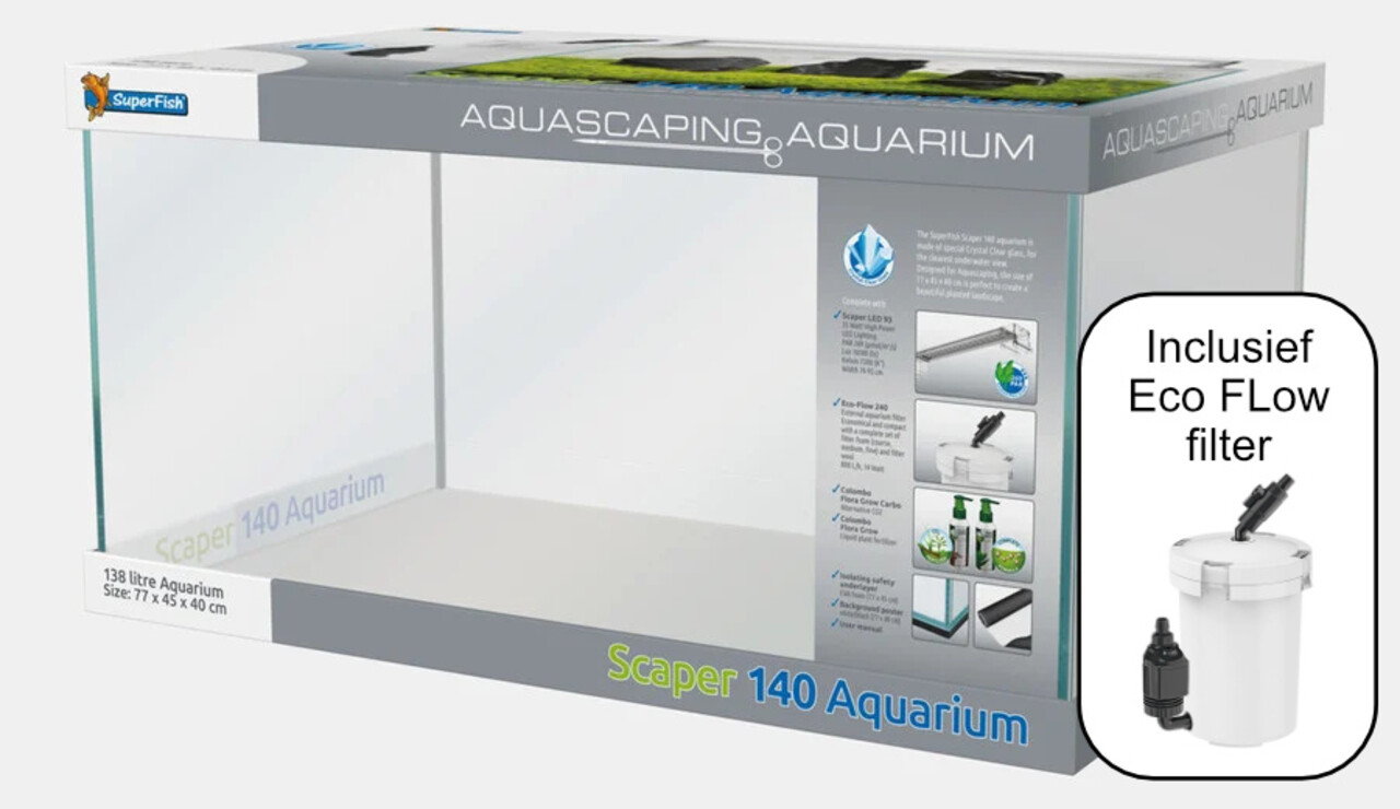 Superfish SUPERFISH SCAPER 140 AQUARIUM Superfish SUPERFISH SCAPER 140 AQUARIUM