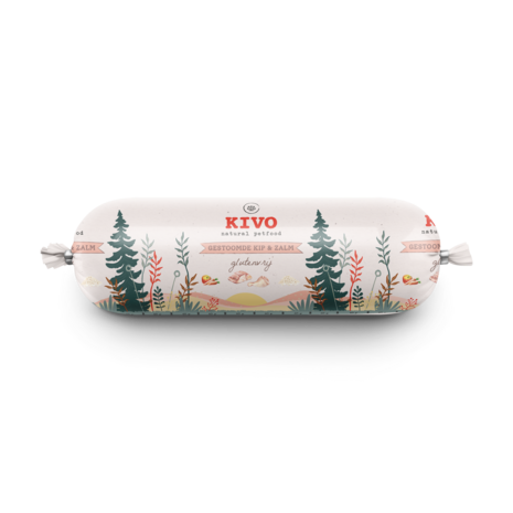 Kivo KIVO GESTOOMDE KIP ZALM 600GR