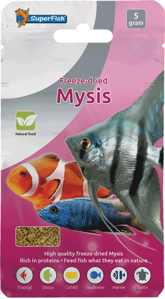 Superfish SF FREEZE DRIED MYSIS 5 GRAM Superfish SF FREEZE DRIED MYSIS 5 GRAM