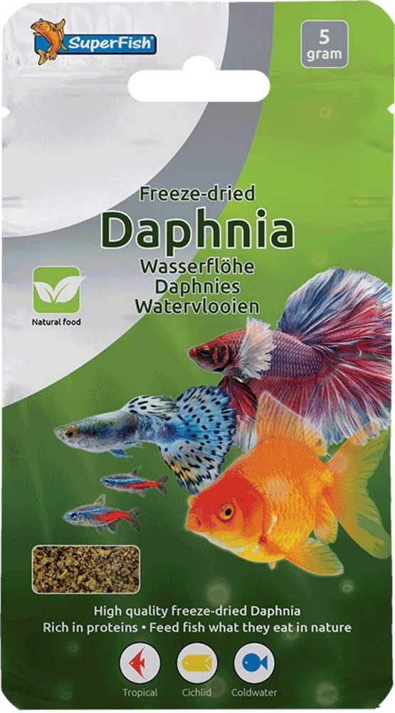 Superfish SF FREEZE DRIED DAPHNIA 5 GRAM Superfish SF FREEZE DRIED DAPHNIA 5 GRAM