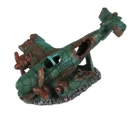 Aqua Della AQUA DELLA AQUARIUMDECORATIE SUNKEN PLANE 1 17X12 Aqua Della AQUA DELLA AQUARIUMDECORATIE SUNKEN PLANE 1 17X12