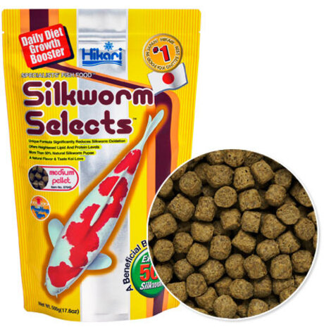 Hikari Visvoer  HIKARI SILKWORM SELECT MEDIUM 500GR