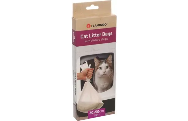 Flamingo FLAMINGO KATTENBAKZAKKEN 10 STUKS IN ZAKJE