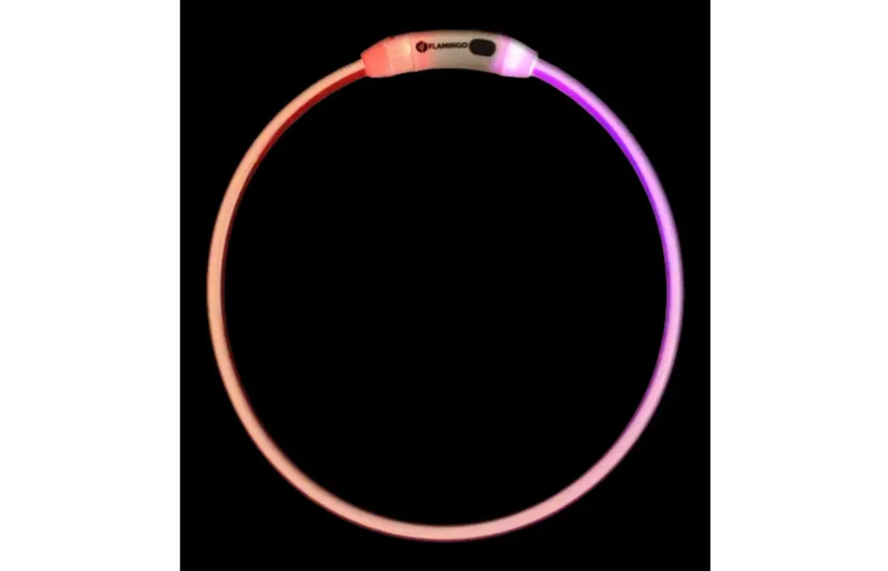 Flamingo FLAMINGO HOND HALSBAND RAINA VISIO MEERKLEURIG