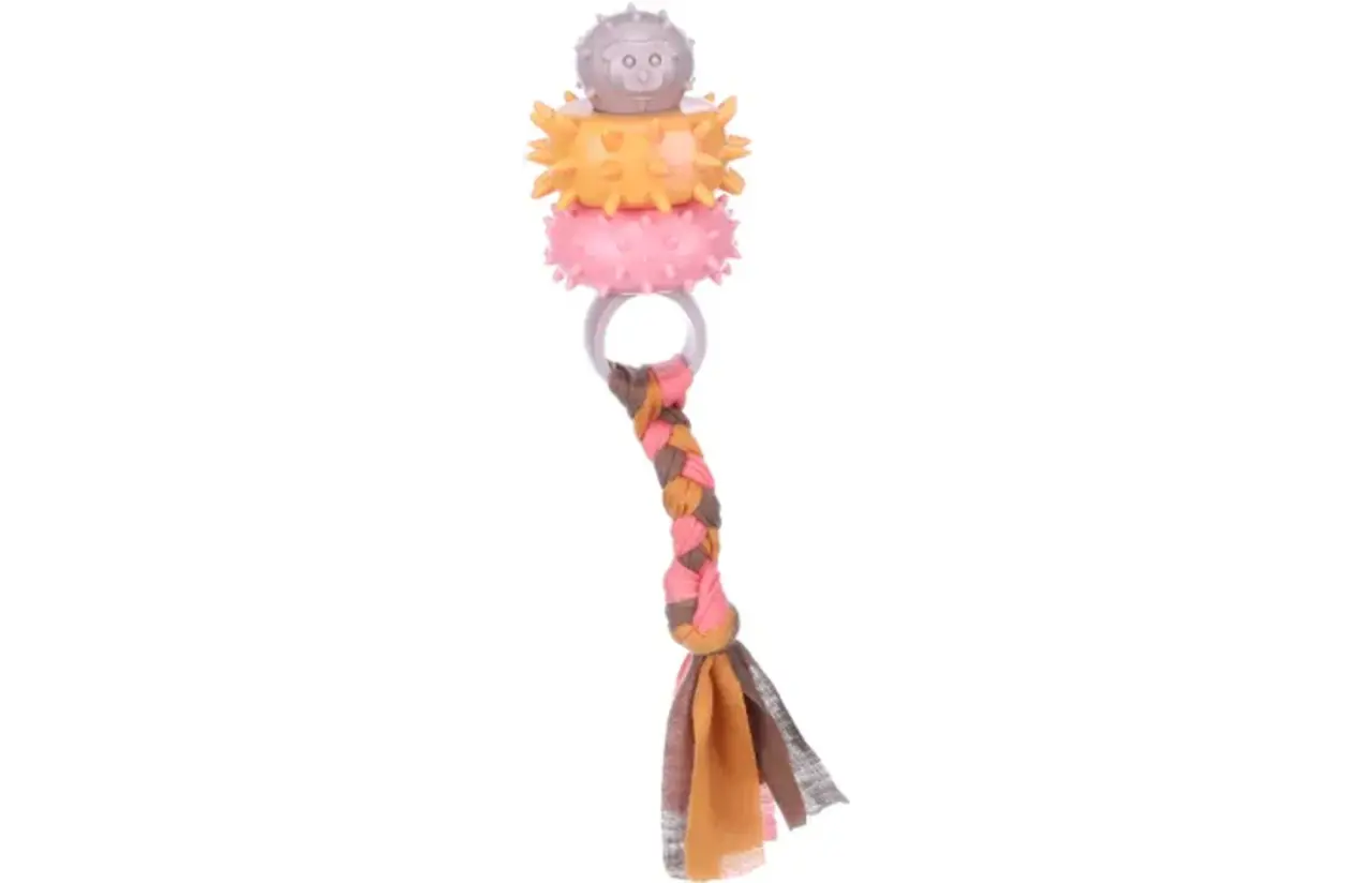 Flamingo FLAMINGO SPEELGOED PUPPY BUNTY RINGEN TAUPE