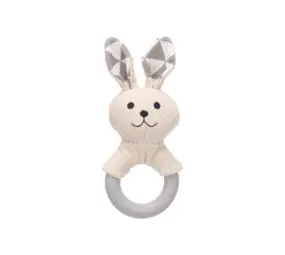 Flamingo FLAMINGO SPEELGOED PUPPY RABBO KONIJN MET RING