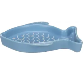 Flamingo FLAMINGO EET EN DRINKPOT FISHIE BLAUW Flamingo FLAMINGO EET EN DRINKPOT FISHIE BLAUW