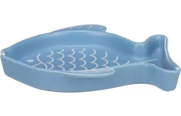 Flamingo FLAMINGO EET EN DRINKPOT FISHIE BLAUW Flamingo FLAMINGO EET EN DRINKPOT FISHIE BLAUW