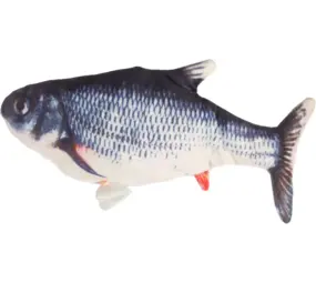 Flamingo FLAMINGO PS FLOUNDER BEWEGENDE VIS GRIJS 29CM Flamingo FLAMINGO PS FLOUNDER BEWEGENDE VIS GRIJS 29CM