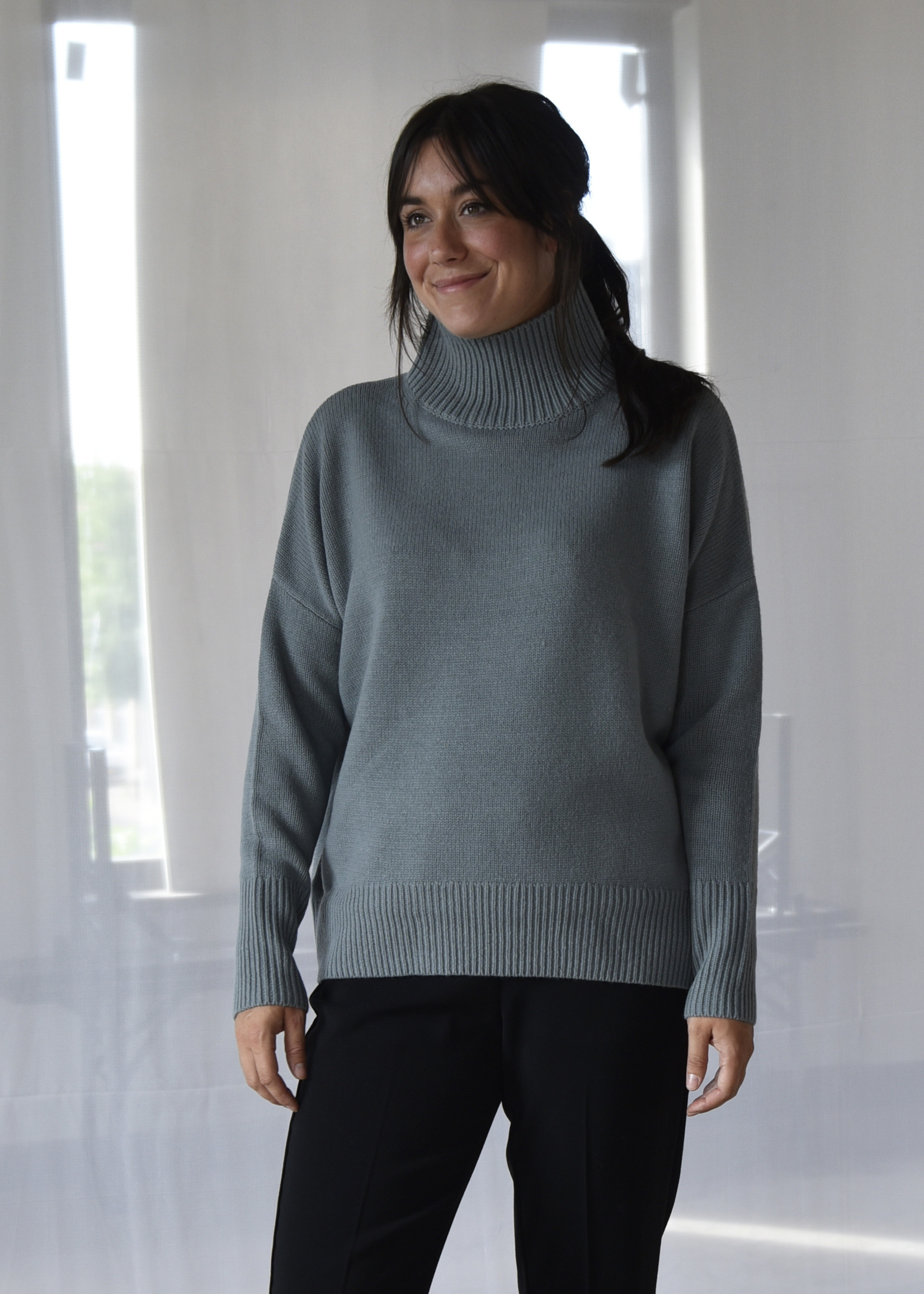 FFC trui met turtlenek in groen 
