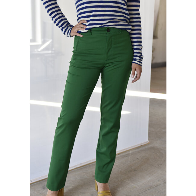 Phisique Du Role Slim Trousers In Light Wool Green