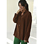 Oversized blouse brown