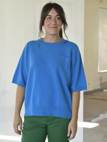 Knitted T-Shirt In Blue