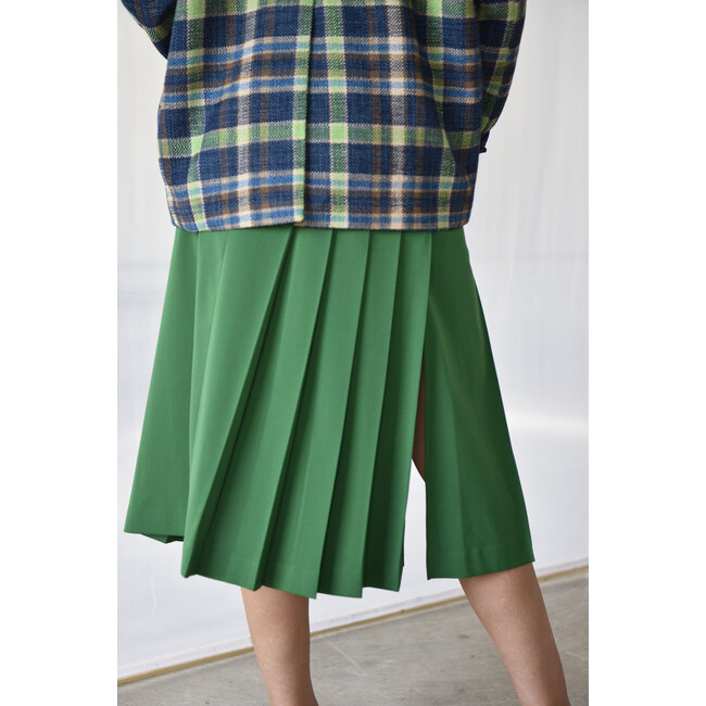 Skirt With Slits In Light Wool