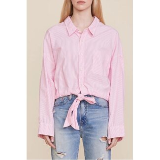 DENIMIST DENIMIST Front tie shirt pink